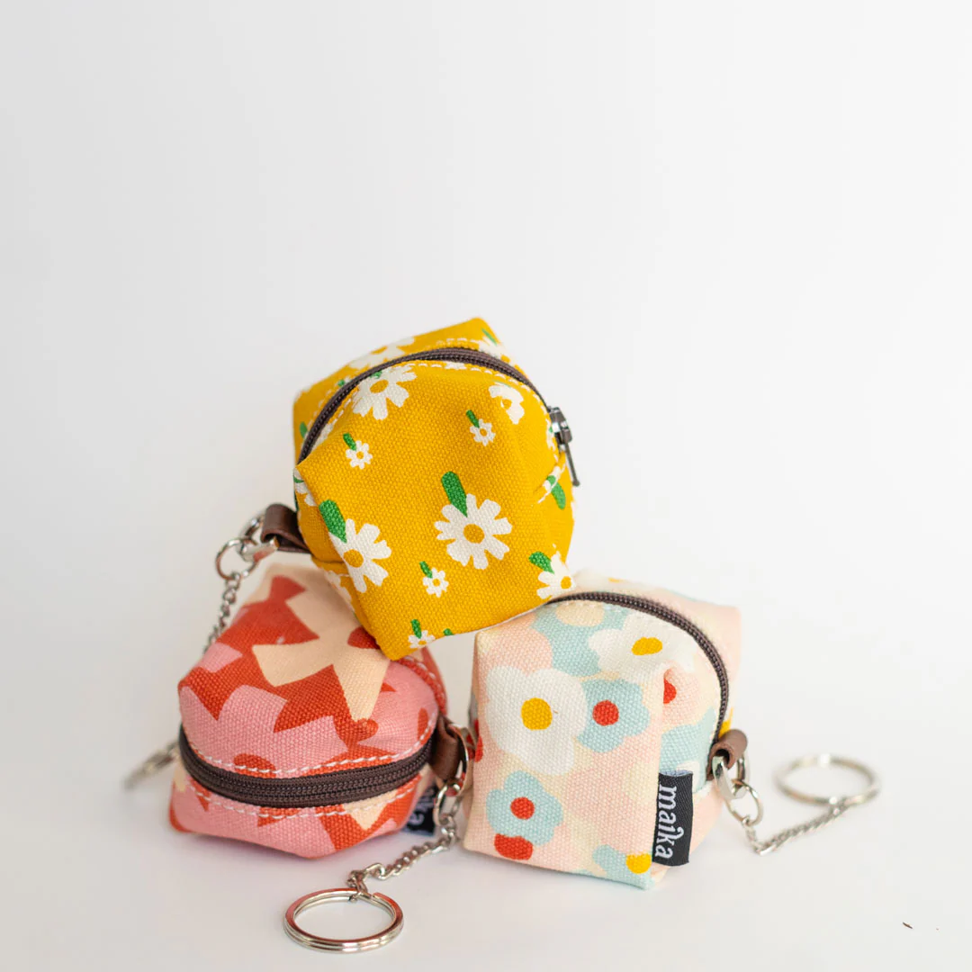 Mini Cube Key Ring - Cherries - Image 4