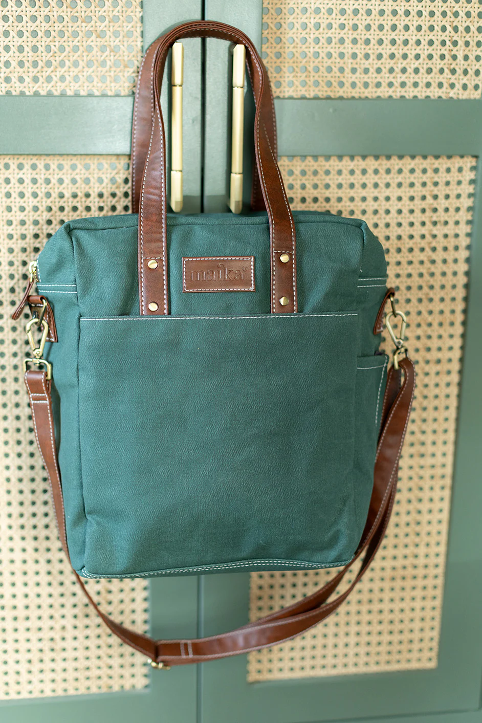 Commuter Tote - Waxed Hunter Green - Image 11