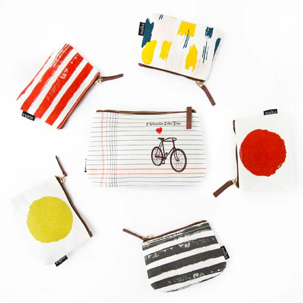 Travel Pouch - Charcoal Stripes - Image 3