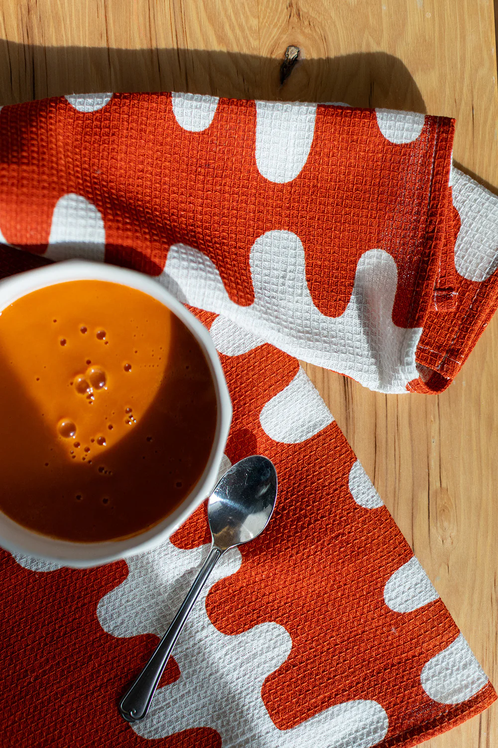 Tea Towel - Echo Tangerine - Image 3