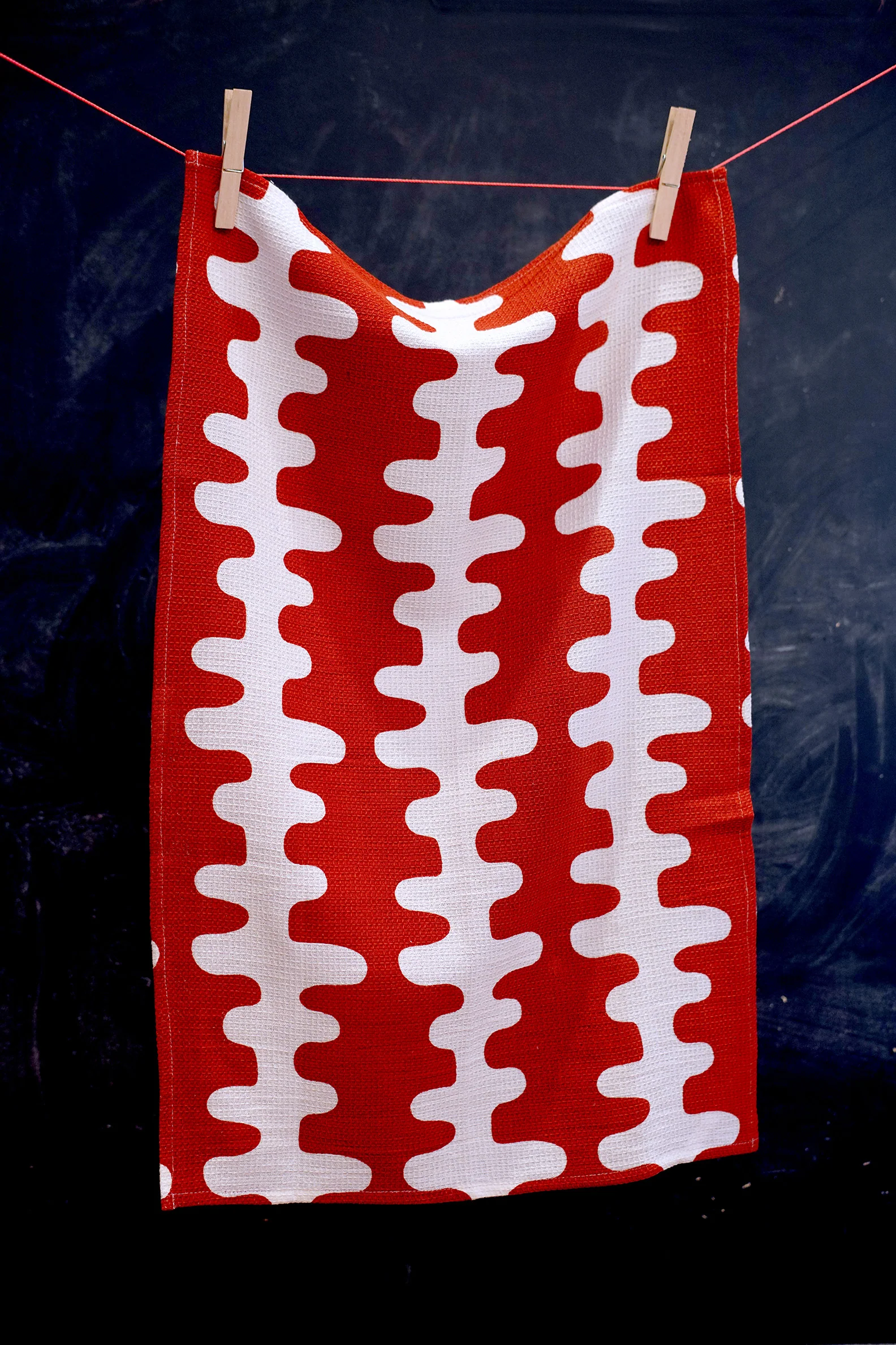 Tea Towel - Echo Tangerine - Image 5